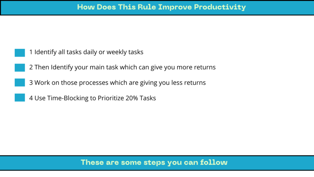 How Does 80/20 Rule Improve Productivity