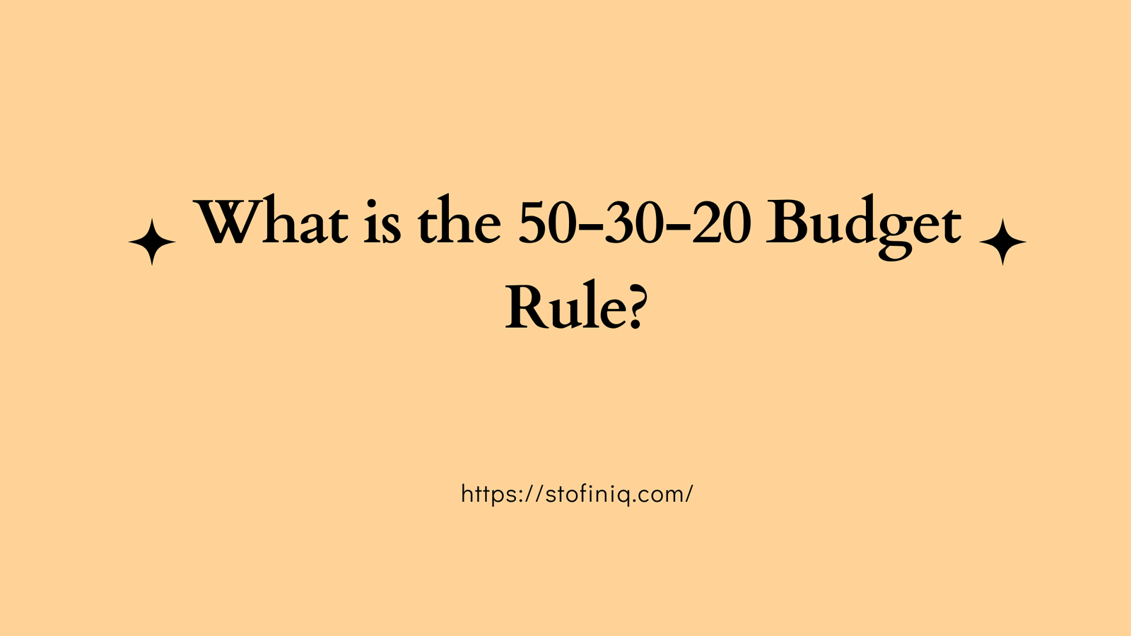 What is the 50-30-20 Rule in Personal Finance