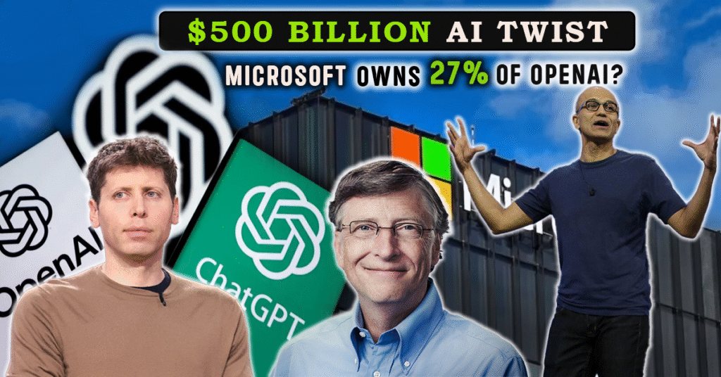 Microsoft Reveals 27% Stake in OpenAI ChatGPT Maker Valued at $500 Billion