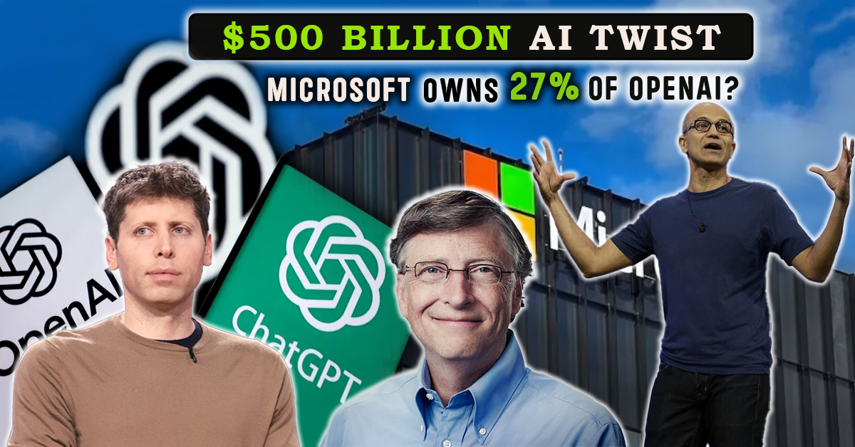 Microsoft Takes 27 Stake in OpenAI at 500B Valuation