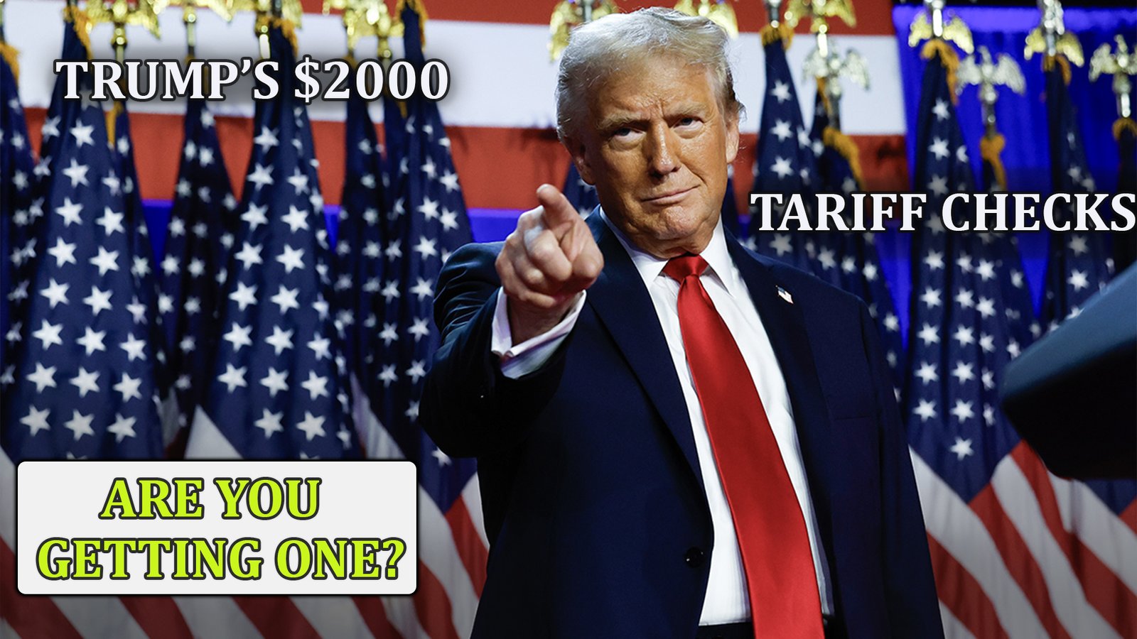 Why those 2,000 dollar tariff checks probably aren't coming